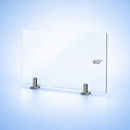 Panneau en verre trempé 1/2 po (12 mm) – hauteur 40 po