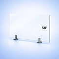 Panneau en verre trempé 1/2 po (12 mm) – hauteur 58 po