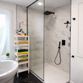 Panneau de douche en verre trempé 10 mm // Givré